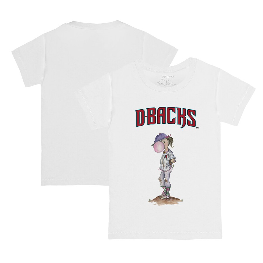 Toddler Arizona Diamondbacks Tiny Turnip White Bubbles T-Shirt