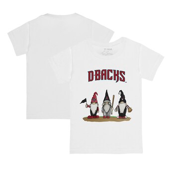 Toddler Arizona Diamondbacks Tiny Turnip White Gnomes T-Shirt