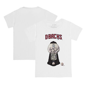 Toddler Arizona Diamondbacks Tiny Turnip White Gumball Machine T-Shirt