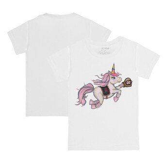 Toddler Arizona Diamondbacks Tiny Turnip White Unicorn T-Shirt