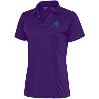 Women's Arizona Diamondbacks  Antigua Purple Cooperstown Tribute Polo