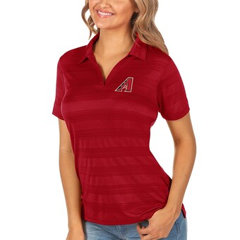 Women's Arizona Diamondbacks Antigua Red Compass Polo