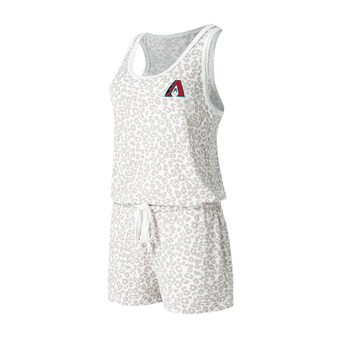 Women's Arizona Diamondbacks Concepts Sport Cream Montana Hacci Knit Romper