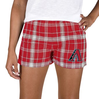 Women's Arizona Diamondbacks Concepts Sport Red/Gray Ultimate Flannel Shorts