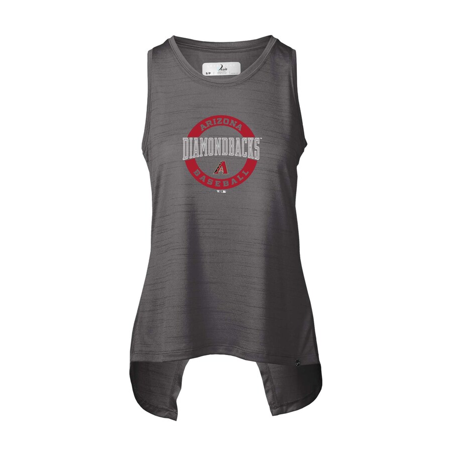 Women's Arizona Diamondbacks  Levelwear Heather Black Freedom Farm Tank Top