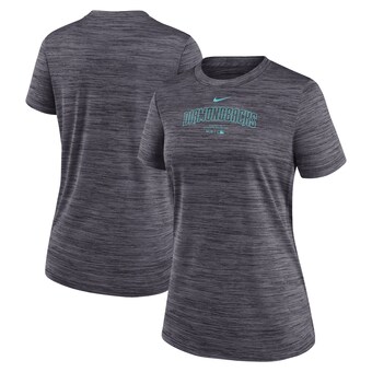 Women's Arizona Diamondbacks Nike Black Authentic Collection Velocity Performance T-Shirt