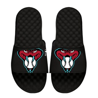 Youth Arizona Diamondbacks ISlide Black Blown Up Alternate Logo Slide Sandals