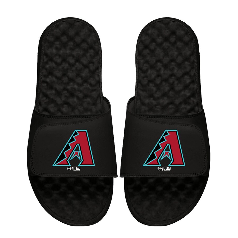 Youth Arizona Diamondbacks ISlide Black Primary Logo Slide Sandals