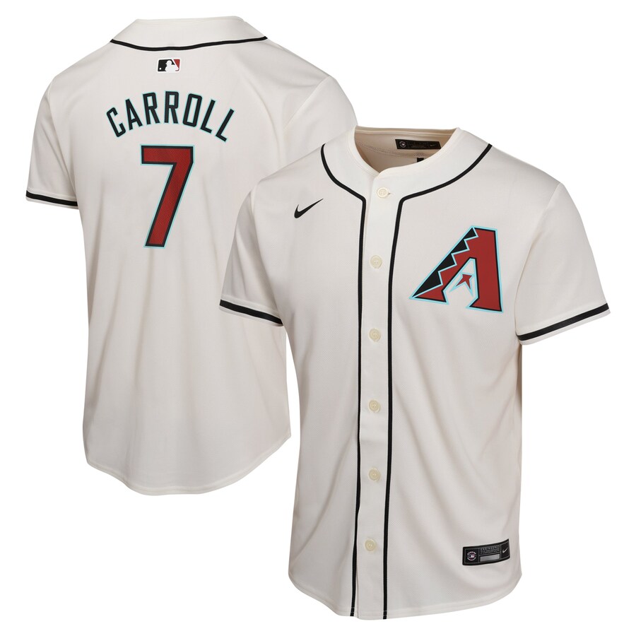 Youth Arizona Diamondbacks Corbin Carroll Nike White Home Game Player Jersey