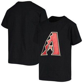 Youth Arizona Diamondbacks  Stitches Black Team Logo T-Shirt