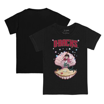 Youth Arizona Diamondbacks Tiny Turnip Black Mermaid T-Shirt