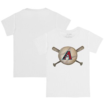 Youth Arizona Diamondbacks Tiny Turnip White Baseball Crossbats T-Shirt