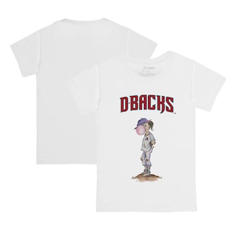 Youth Arizona Diamondbacks Tiny Turnip White Bubbles T-Shirt