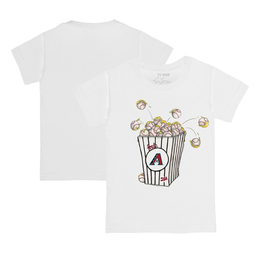 Youth Arizona Diamondbacks Tiny Turnip White Popcorn T-Shirt