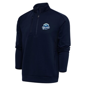 Men's Asheville Tourists  Antigua Navy Generation Quarter-Zip Pullover Top