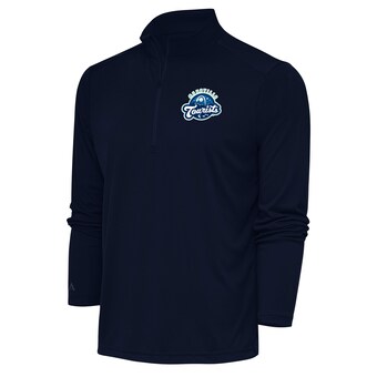 Men's Asheville Tourists  Antigua Navy Tribute Quarter-Zip Pullover Top