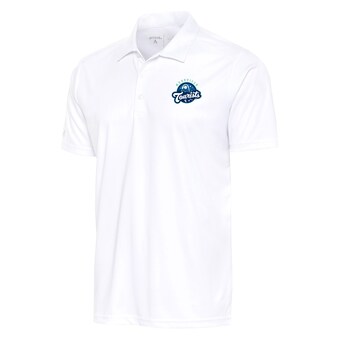 Men's Asheville Tourists  Antigua White Tribute Polo