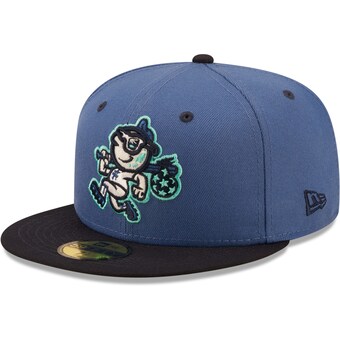 Men's Asheville Tourists New Era Royal Authentic Collection 59FIFTY Fitted Hat