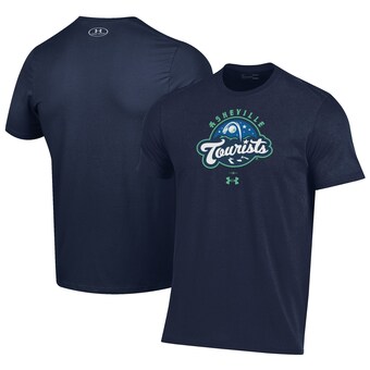 Men's Asheville Tourists Under Armour Navy Performance T-Shirt