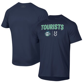 Men's Asheville Tourists Under Armour Navy Tech T-Shirt