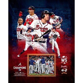 Unsigned Atlanta Braves Fanatics Authentic 2021 MLB World Series Champions Team Collage Photograph