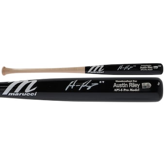 Autographed Atlanta Braves Austin Riley Fanatics Authentic Marucci Game Model Bat