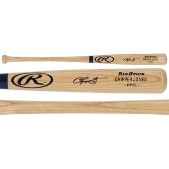 Autographed Atlanta Braves Chipper Jones Fanatics Authentic Rawlings Game Model Bat