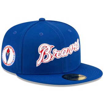 Men's Atlanta Braves New Era x Diet Starts Monday Royal 1972 MLB All-Star Game Main Collection 59FIFTY Fitted Hat
