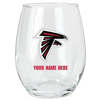Atlanta Falcons 15oz. Personalized Stemless Glass Tumbler