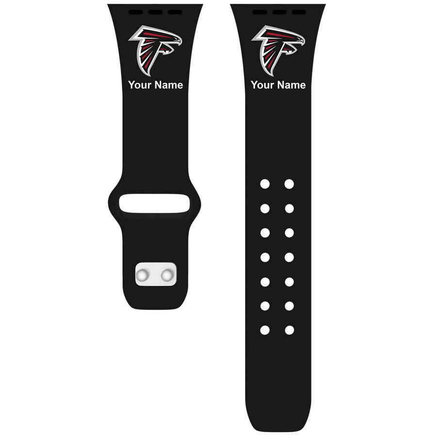 Atlanta Falcons 42/44/45mm Personalized Silicone Apple Watch Band