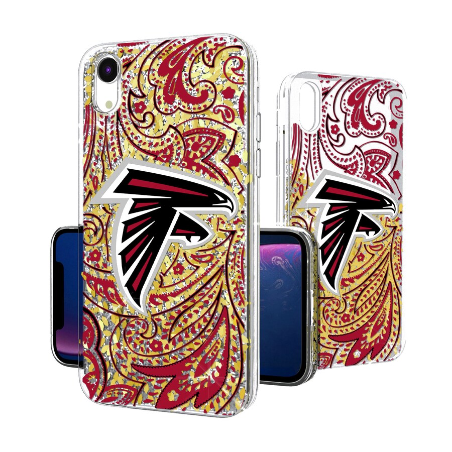 Atlanta Falcons iPhone Paisley Design Glitter Case