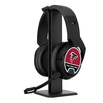 Atlanta Falcons Personalized Bluetooth Gaming Headphones & Stand