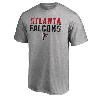 Men's Atlanta Falcons Ash Iconic Collection Fade Out T-Shirt