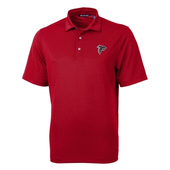 Men's Atlanta Falcons Cutter & Buck Cardinal Virtue Eco Pique Recycled Polo