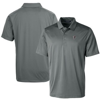 Men's Atlanta Falcons Cutter & Buck Steel Prospect Textured Stretch Polo