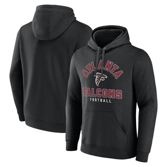 Men's Atlanta Falcons  Fanatics Black Between the Pylons Pullover Hoodie