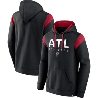 Men's Atlanta Falcons Fanatics Black Call The Shot Pullover Hoodie