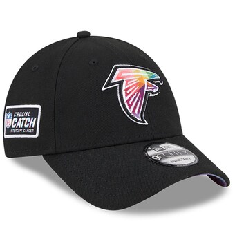 Men's Atlanta Falcons  New Era Black 2023 NFL Crucial Catch 9FORTY Adjustable Hat