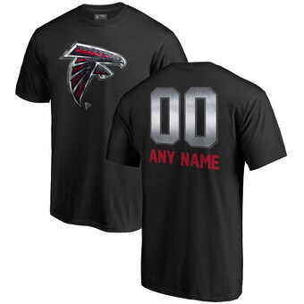 Men's Atlanta Falcons NFL Pro Line by Fanatics Black Personalized Midnight Mascot T-Shirt