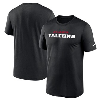 Men's Atlanta Falcons Nike Black Primetime Legend Wordmark Performance T-Shirt