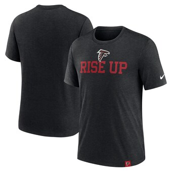 Men's Atlanta Falcons Nike Heather Black Blitz Tri-Blend T-Shirt