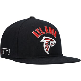 Men's Atlanta Falcons Pro Standard Black Stacked Snapback Hat