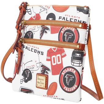 Women's Atlanta Falcons Dooney & Bourke Triple-Zip Crossbody Bag