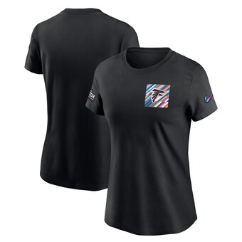 Women's Atlanta Falcons  Nike Black 23 Women's Nike Sideline Crucial Catch Short Sleeve Tee