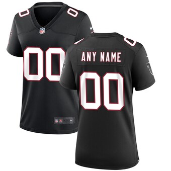 Women's Atlanta Falcons Nike Black Throwback Custom Game Jersey
