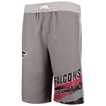 Youth Atlanta Falcons Charcoal Heat Wave Swim Trunks