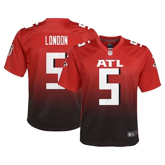 Youth Atlanta Falcons Drake London Nike Red Game Jersey