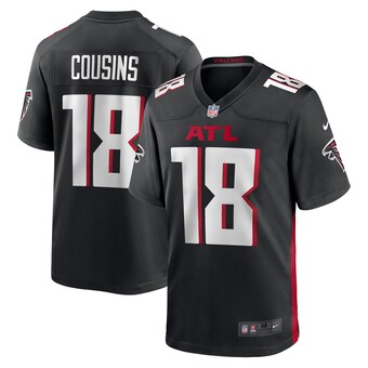 Youth Atlanta Falcons Kirk Cousins Nike Black Game Player Jersey