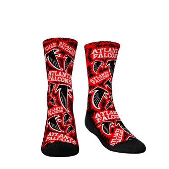 Youth Atlanta Falcons Rock Em Socks Throwback Logo Sketch Crew Socks