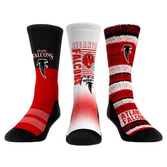 Youth Atlanta Falcons Rock Em Socks Throwback Three-Pack Crew Sock Set